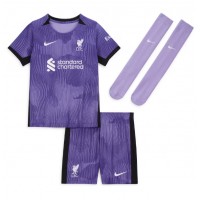 Camisa de time de futebol Liverpool Alexander-Arnold #66 Replicas 3º Equipamento Infantil 2024-25 Manga Curta (+ Calças curtas)